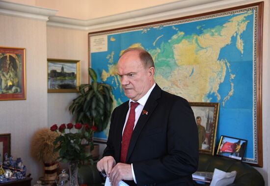 Communist parliamentary party leader Gennady Zyuganov