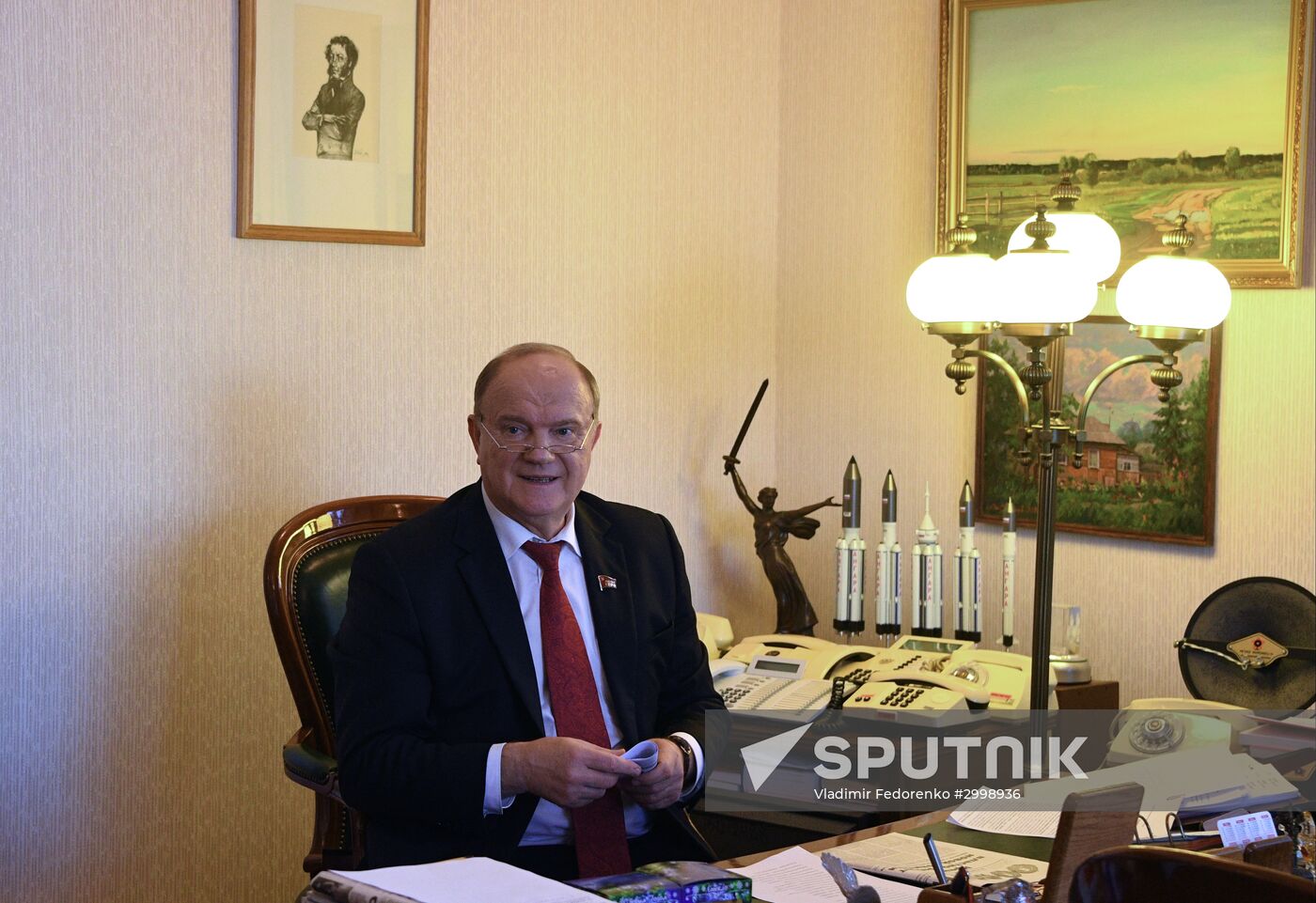 Communist parliamentary party leader Gennady Zyuganov