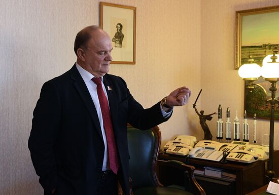 Communist parliamentary party leader Gennady Zyuganov