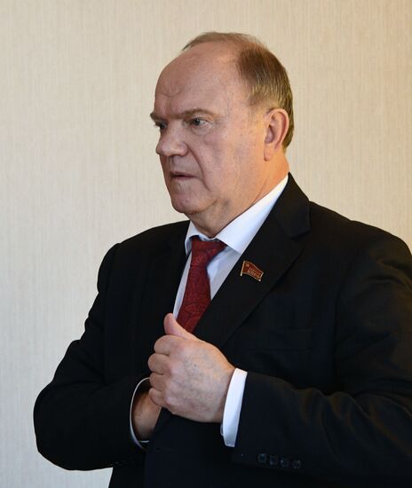 Communist parliamentary party leader Gennady Zyuganov