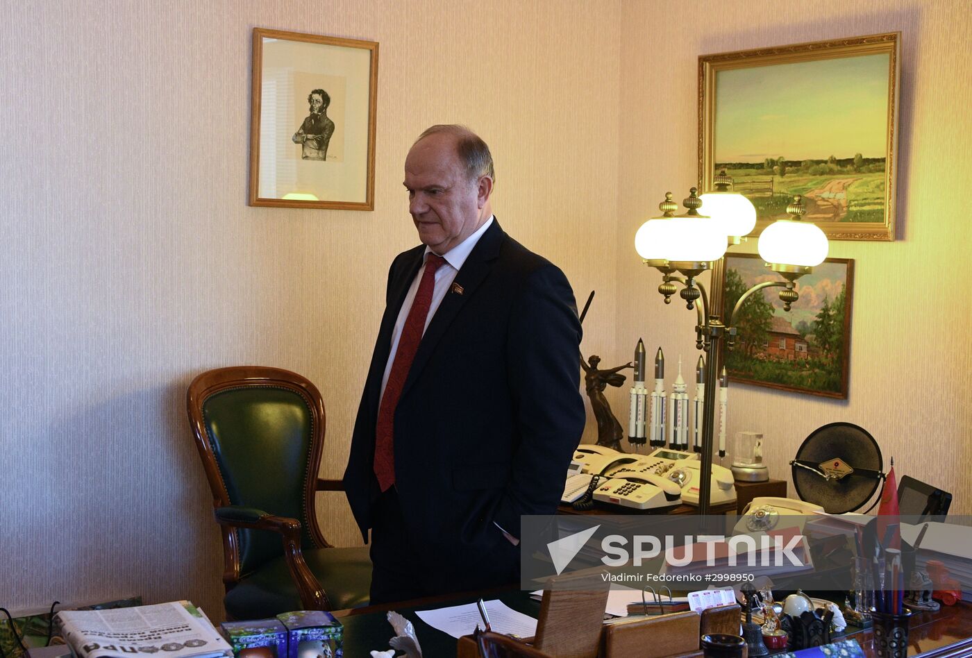 Communist parliamentary party leader Gennady Zyuganov