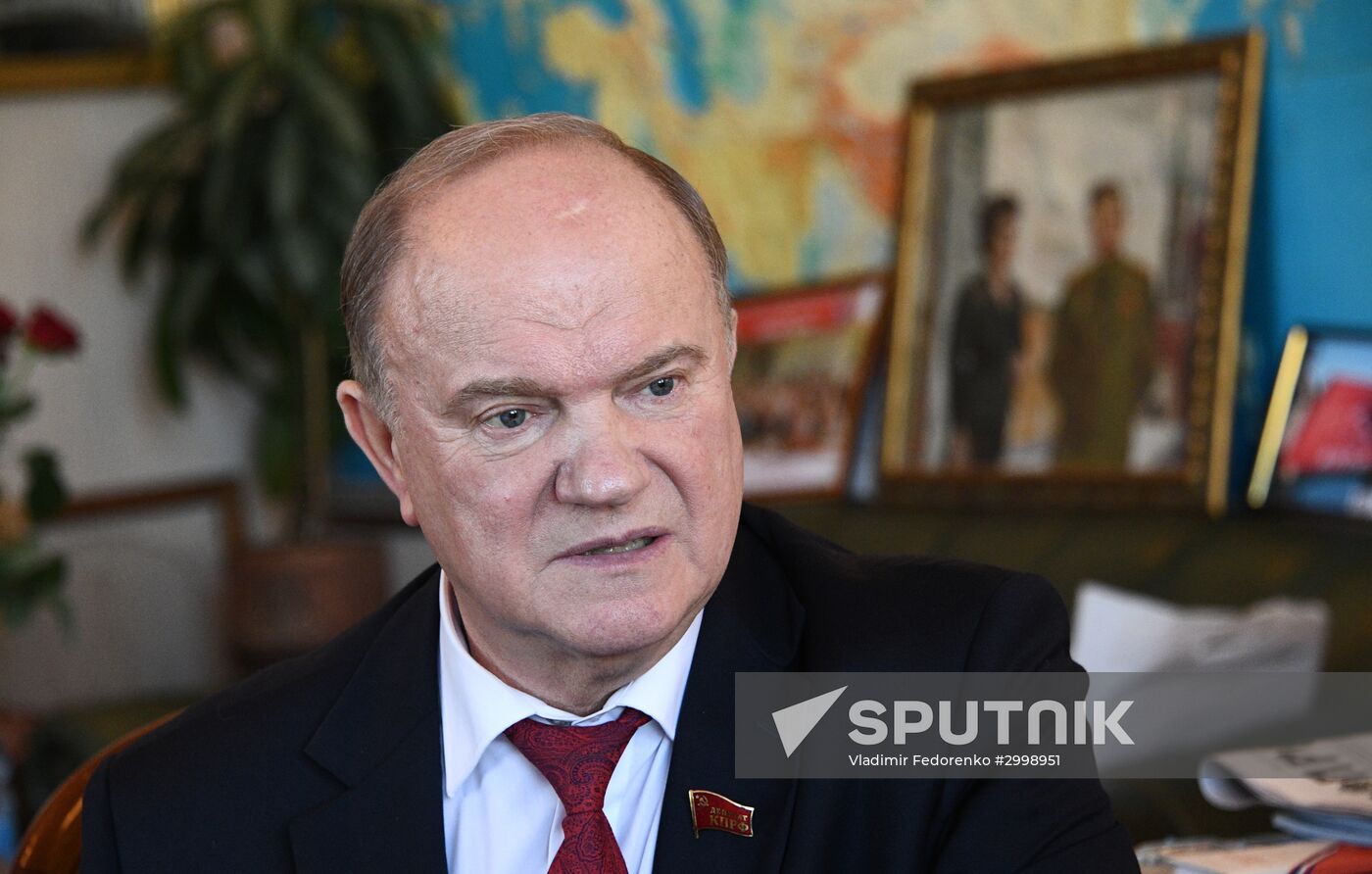 Communist parliamentary party leader Gennady Zyuganov