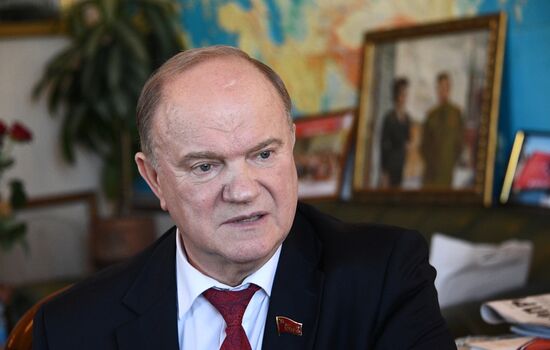 Communist parliamentary party leader Gennady Zyuganov