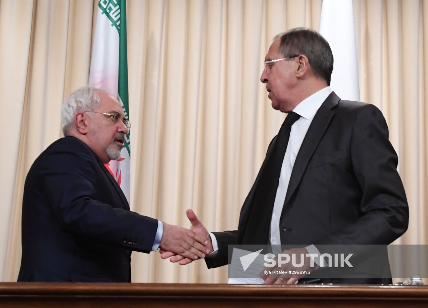 News conference by foreign ministers of Russia, Iran and Turkey