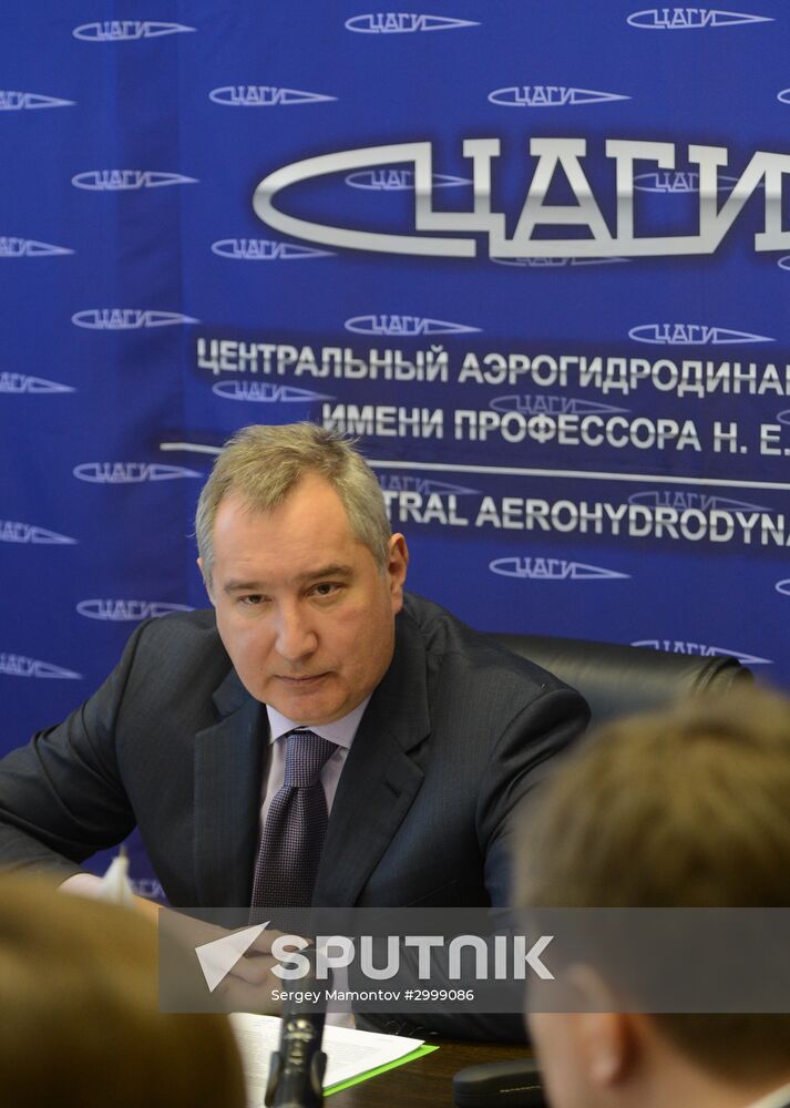 Deputy Prime Minister Dmitry Rogozin visits Central Aerohydrodynamic Institute