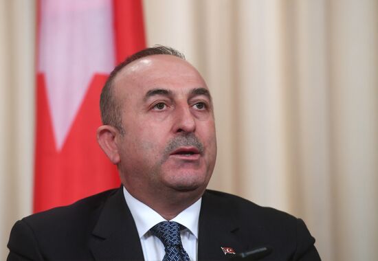 News conference by foreign ministers of Russia, Iran and Turkey