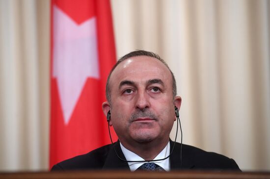 News conference by foreign ministers of Russia, Iran and Turkey