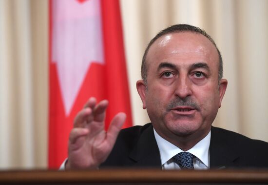 News conference by foreign ministers of Russia, Iran and Turkey