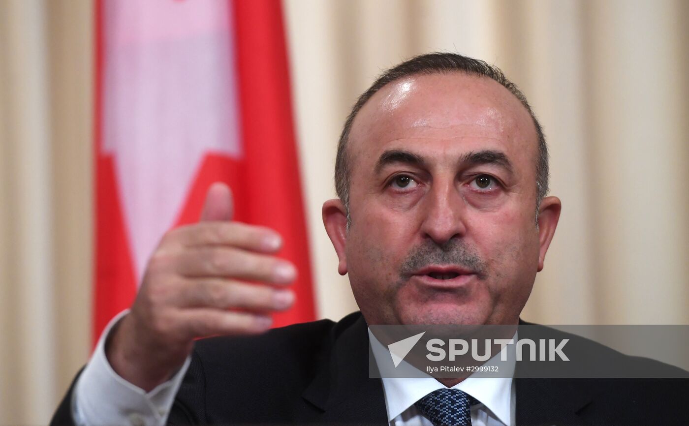 News conference by foreign ministers of Russia, Iran and Turkey