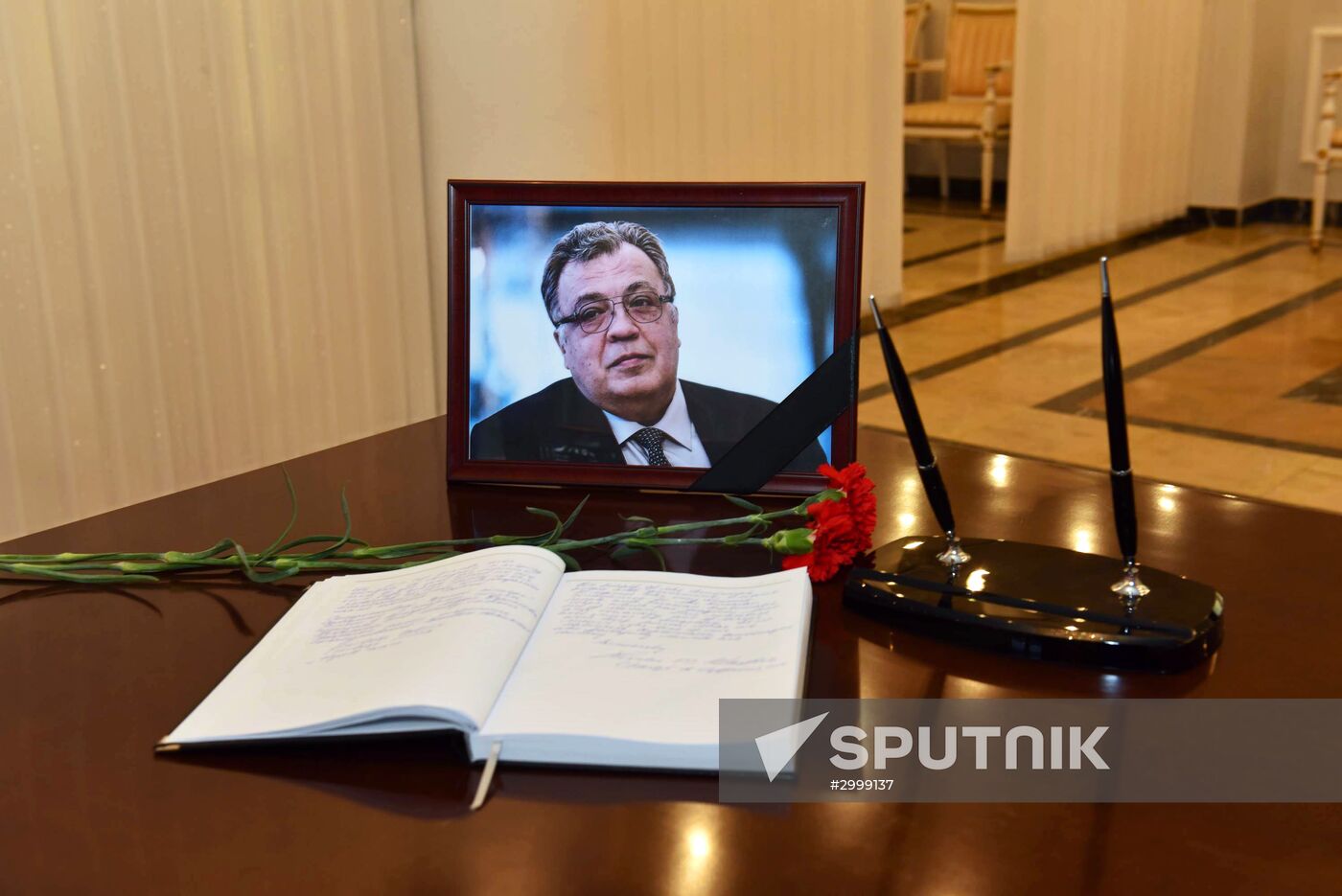 Paying tribute to Russian Ambassador Andrei Karlov abroad