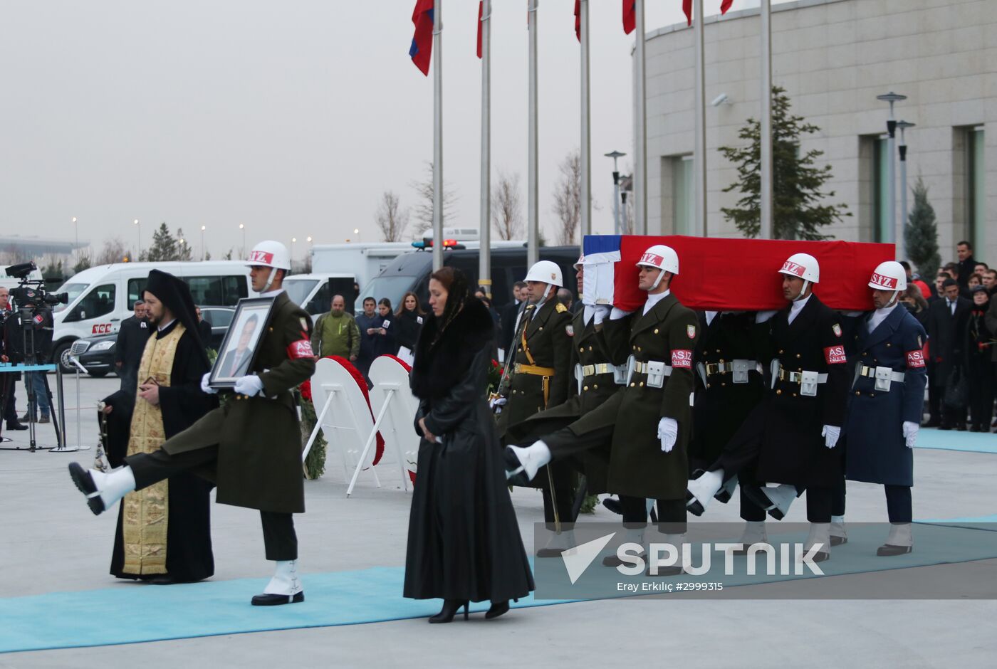 Farewell to Russian Ambassador Andrei Karlov in Ankara Airport