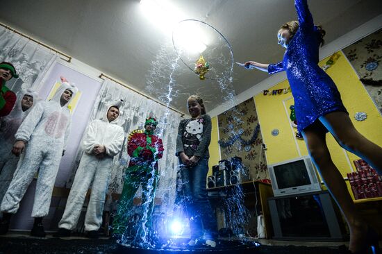 Christmas Coca-Cola caravan in Novgorod Region