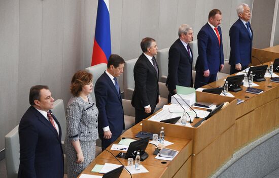 Last plenary meeting of State Duma fall session