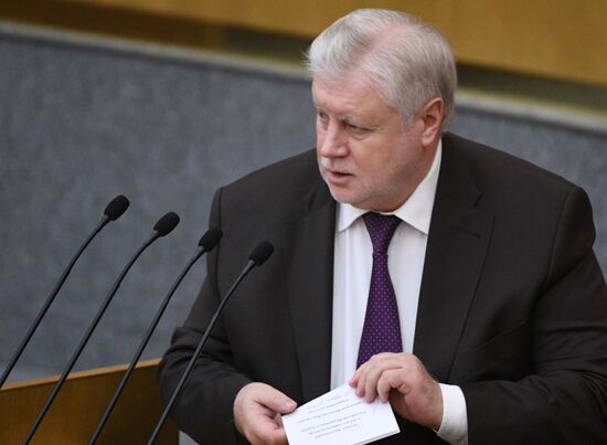 Last plenary meeting of State Duma fall session