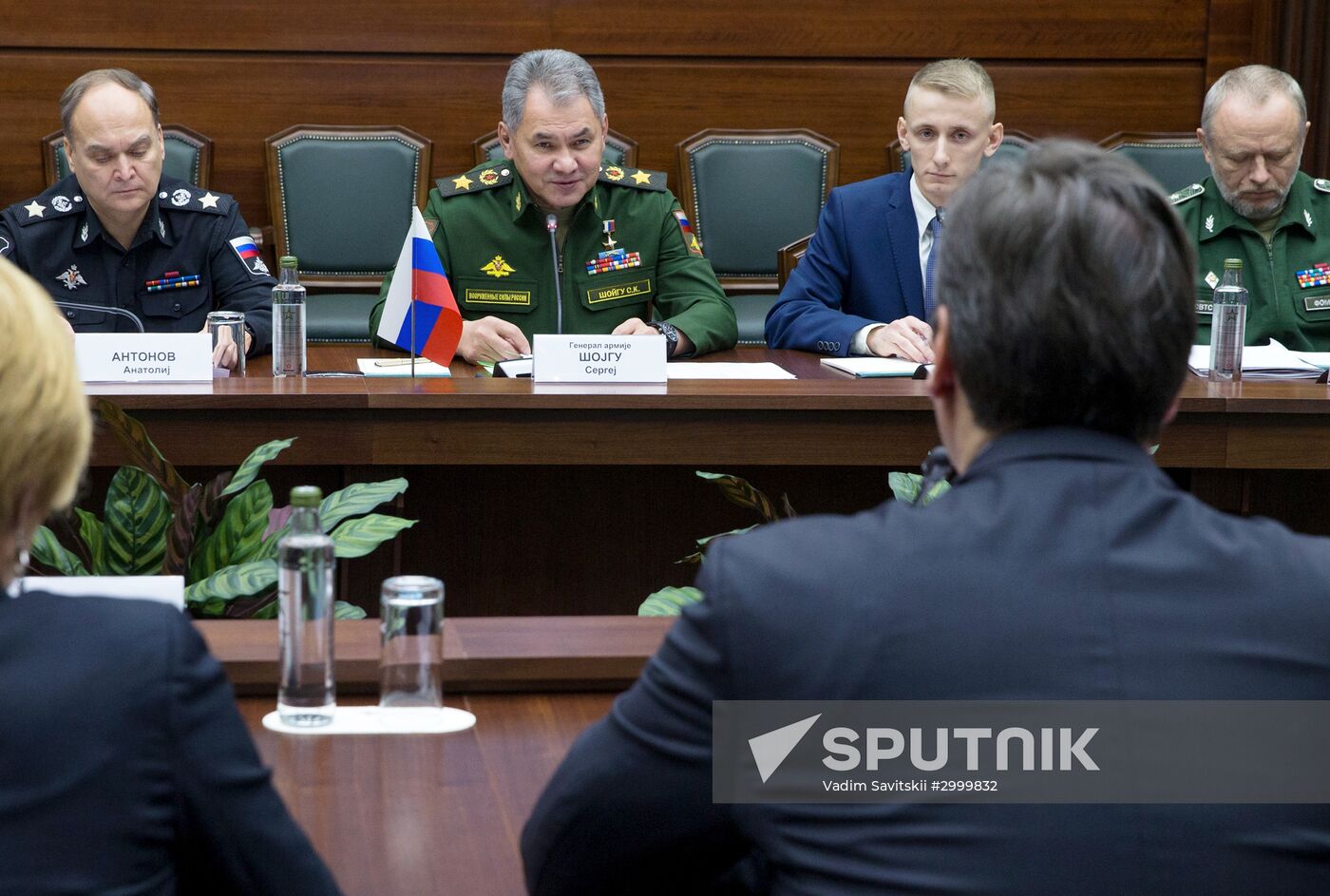 Russian Defence Minister Sergei Shoigu's meeting with Serbian Prime Minister Aleksandar Vučić