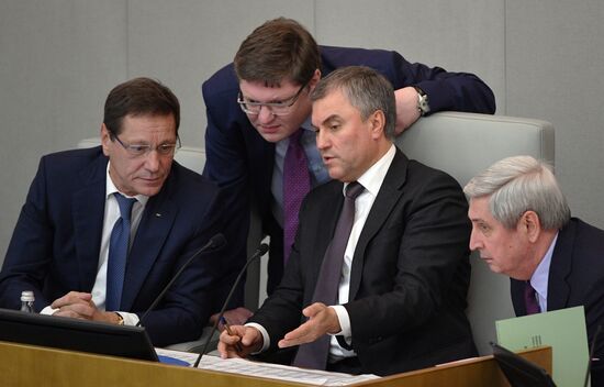 Last plenary meeting of State Duma fall session