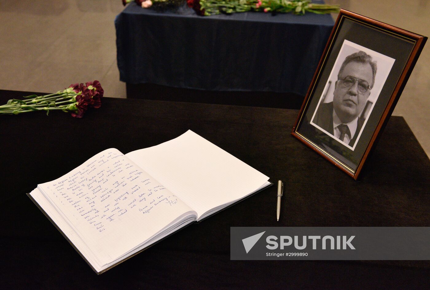 Paying tribute to Russian Ambassador to Turkey Andrei Karlov abroad