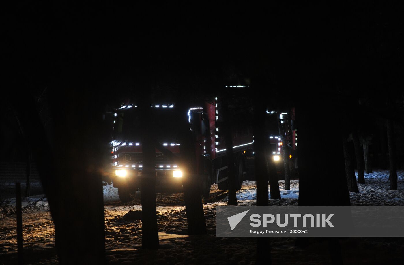 Coca-Cola Christmas truck in Rostov-on-Don