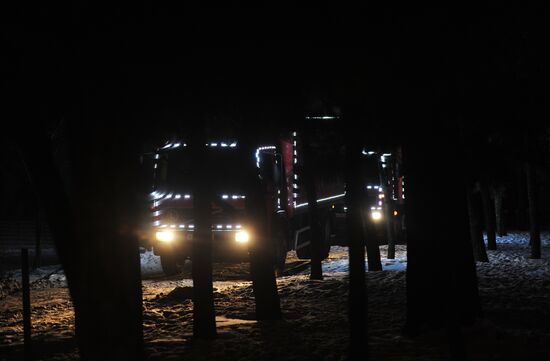Coca-Cola Christmas truck in Rostov-on-Don