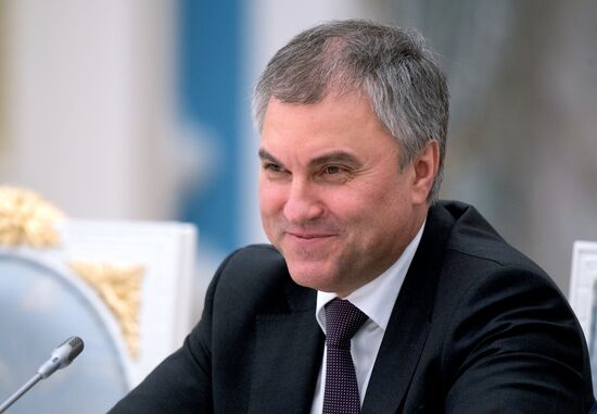 Vladimir Putin meets with Russian Federation Council and State Duma top officials