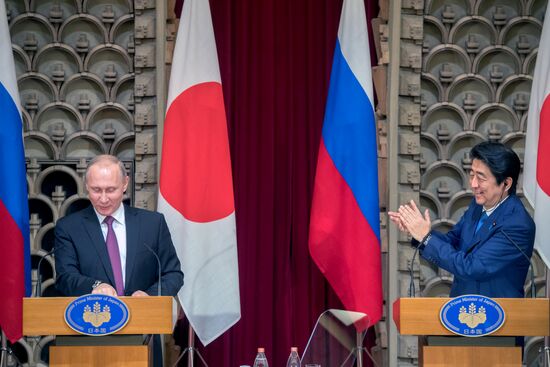 Russian President Vladimir Putin's official visit to Japan. Day Rwo