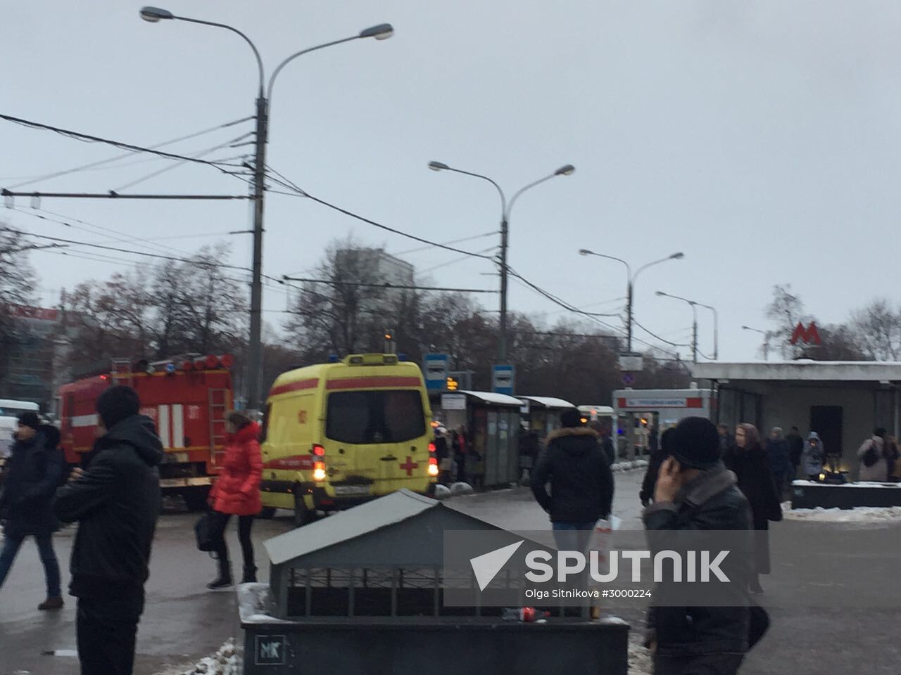 Explosion near Kolomenskaya metro station in Moscow