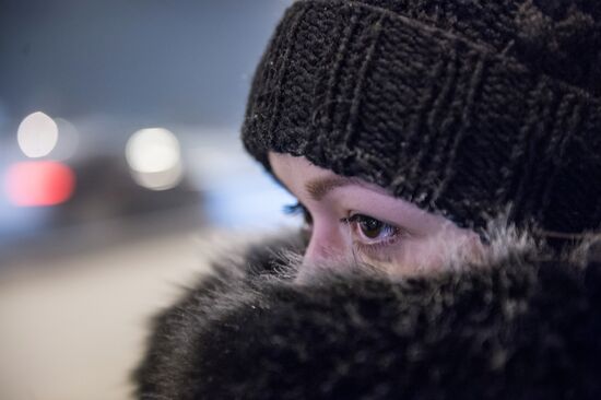 Unusial freeze-up in Omsk
