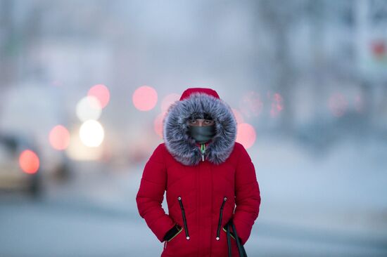 Unusial freeze-up in Omsk