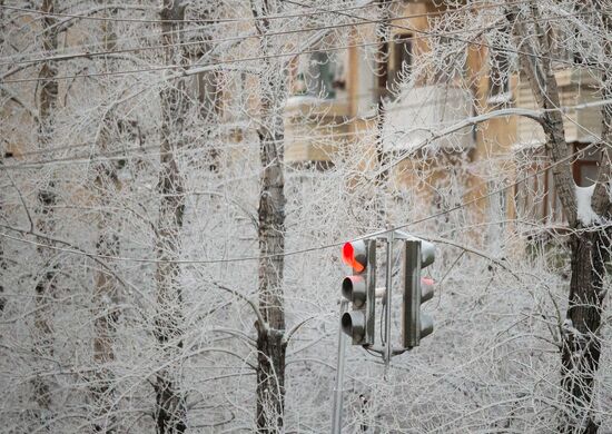 Unusial freeze-up in Omsk
