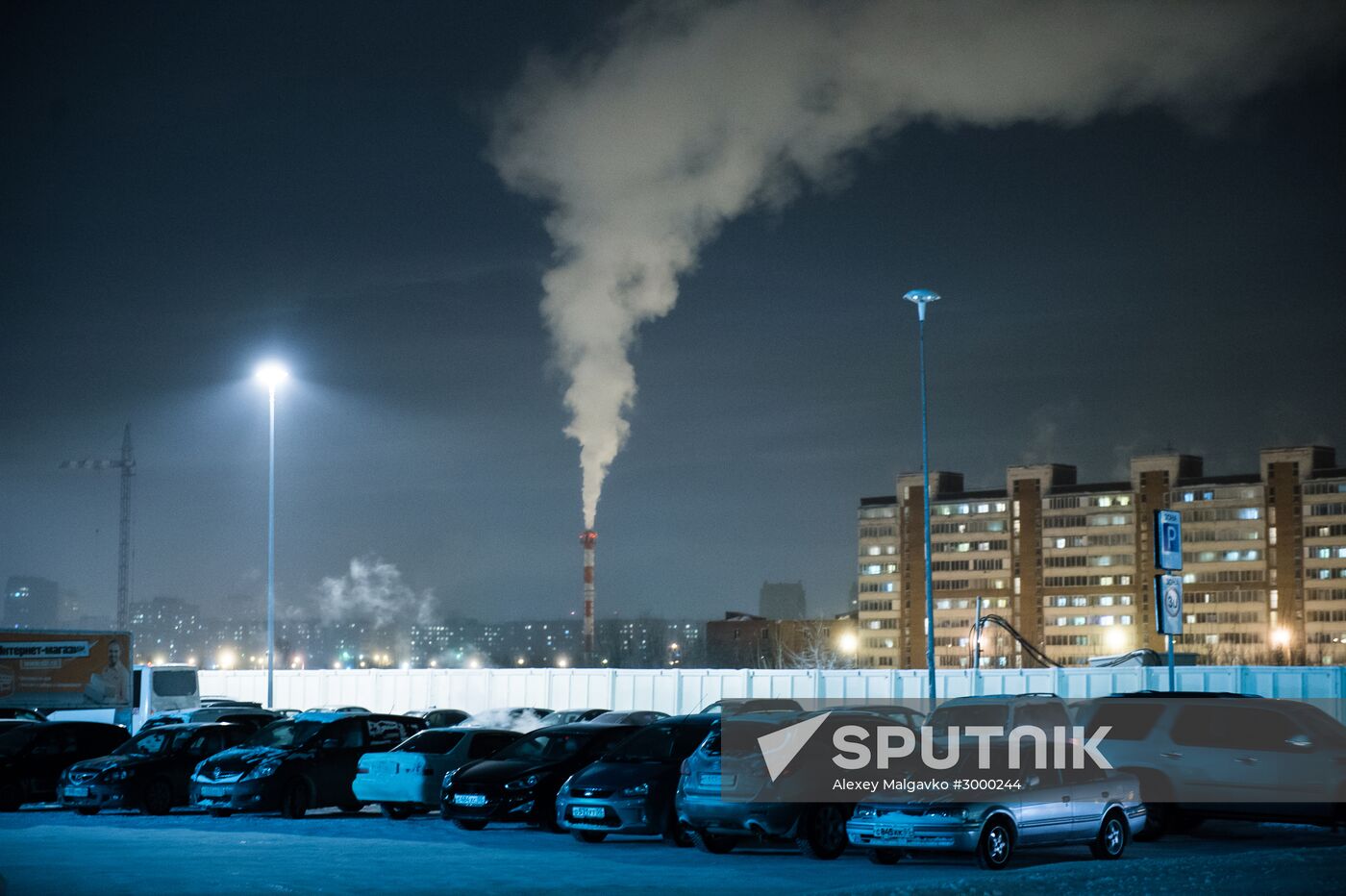 Unusial freeze-up in Omsk