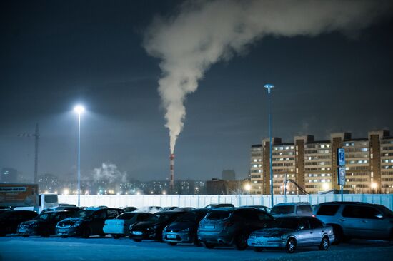 Unusial freeze-up in Omsk