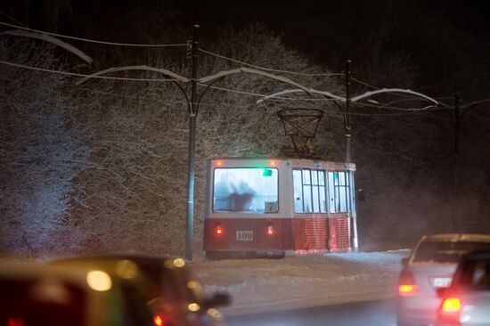 Unusial freeze-up in Omsk