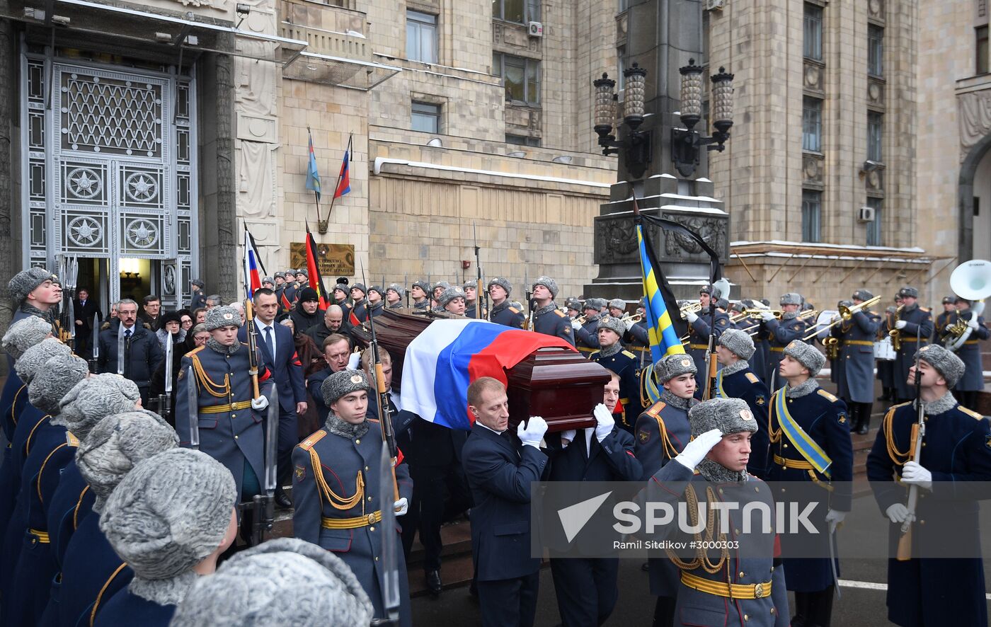 Funeral of Russian Ambassador to Turkey Andrei Karlov