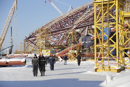 Samara Arena under construction