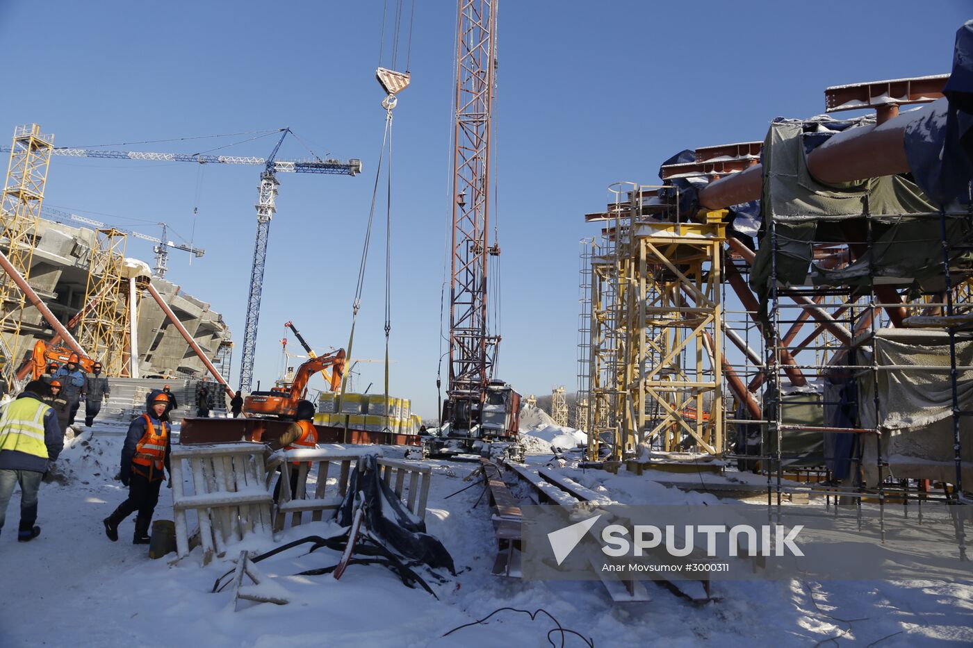 Samara Arena under construction