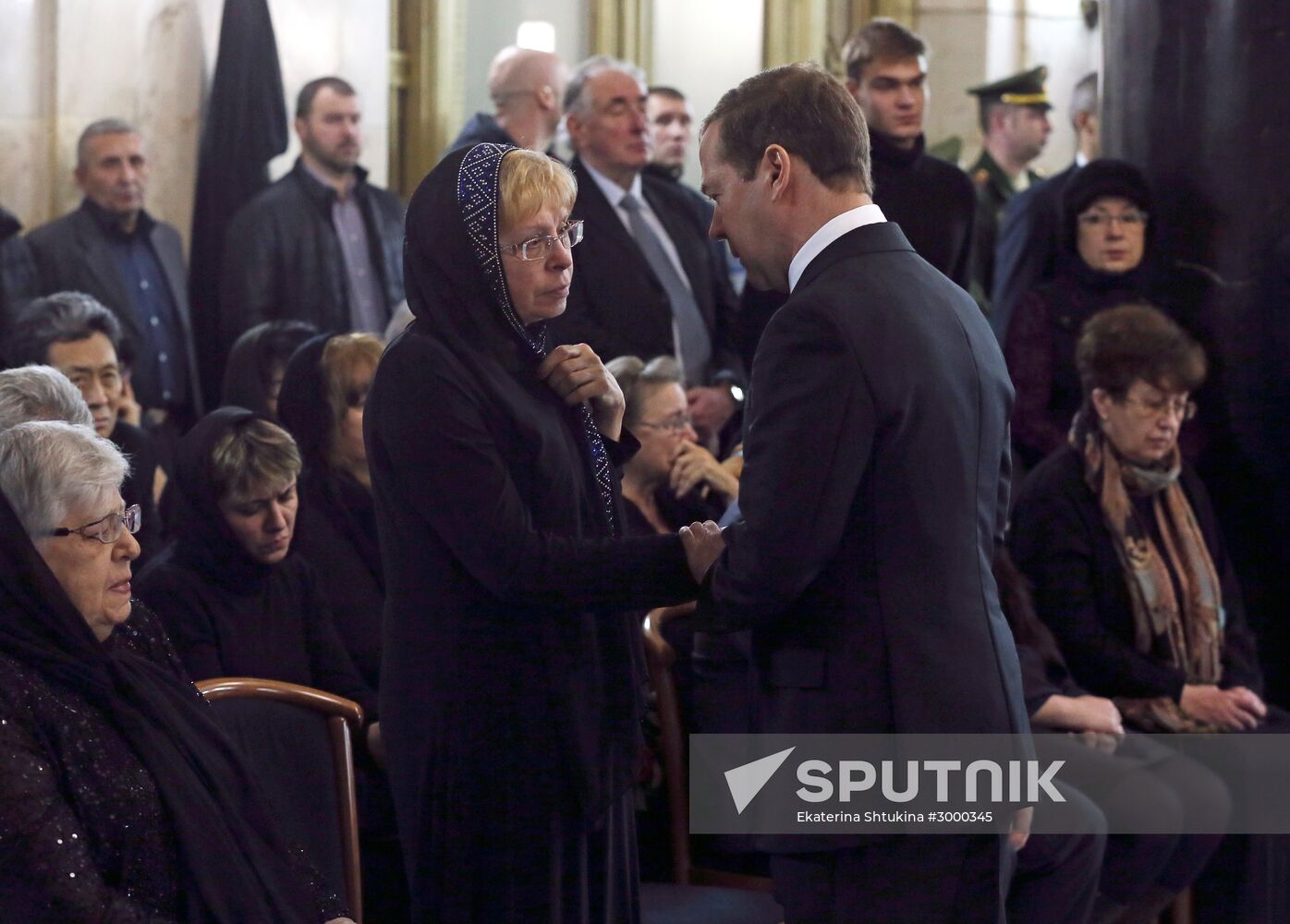 President Vladimir Putin and Prime Minister Dmitry Medvedev pay their last respects to Russian Ambassador to Turkey Andrei Karlov