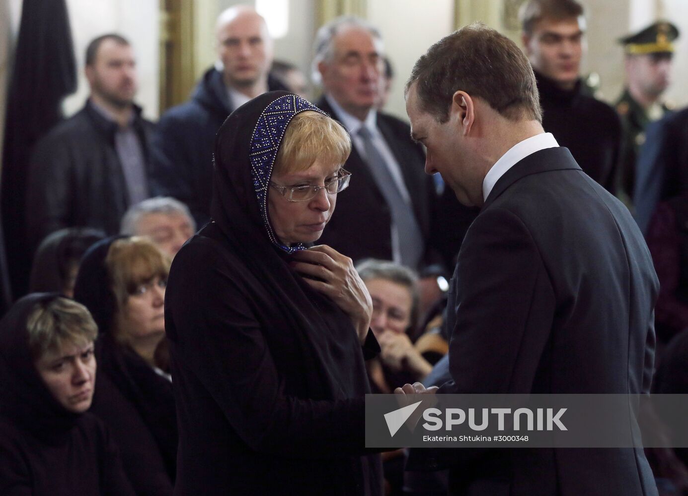President Vladimir Putin and Prime Minister Dmitry Medvedev pay their last respects to Russian Ambassador to Turkey Andrei Karlov