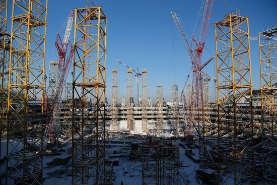 Samara Arena under construction