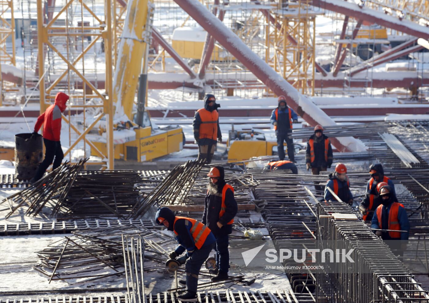 Samara Arena under construction