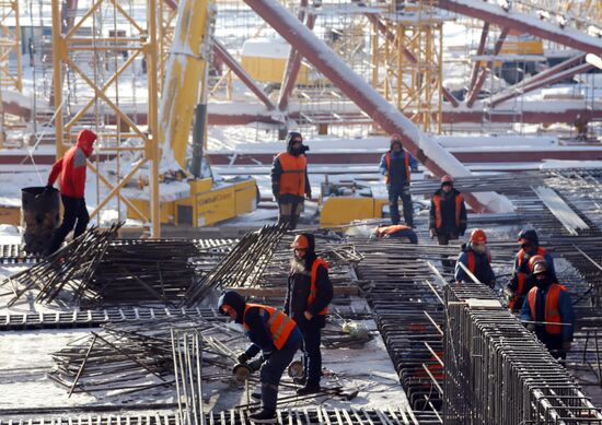 Samara Arena under construction
