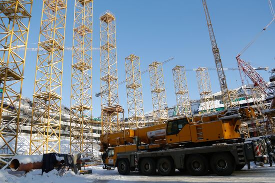 Samara Arena under construction