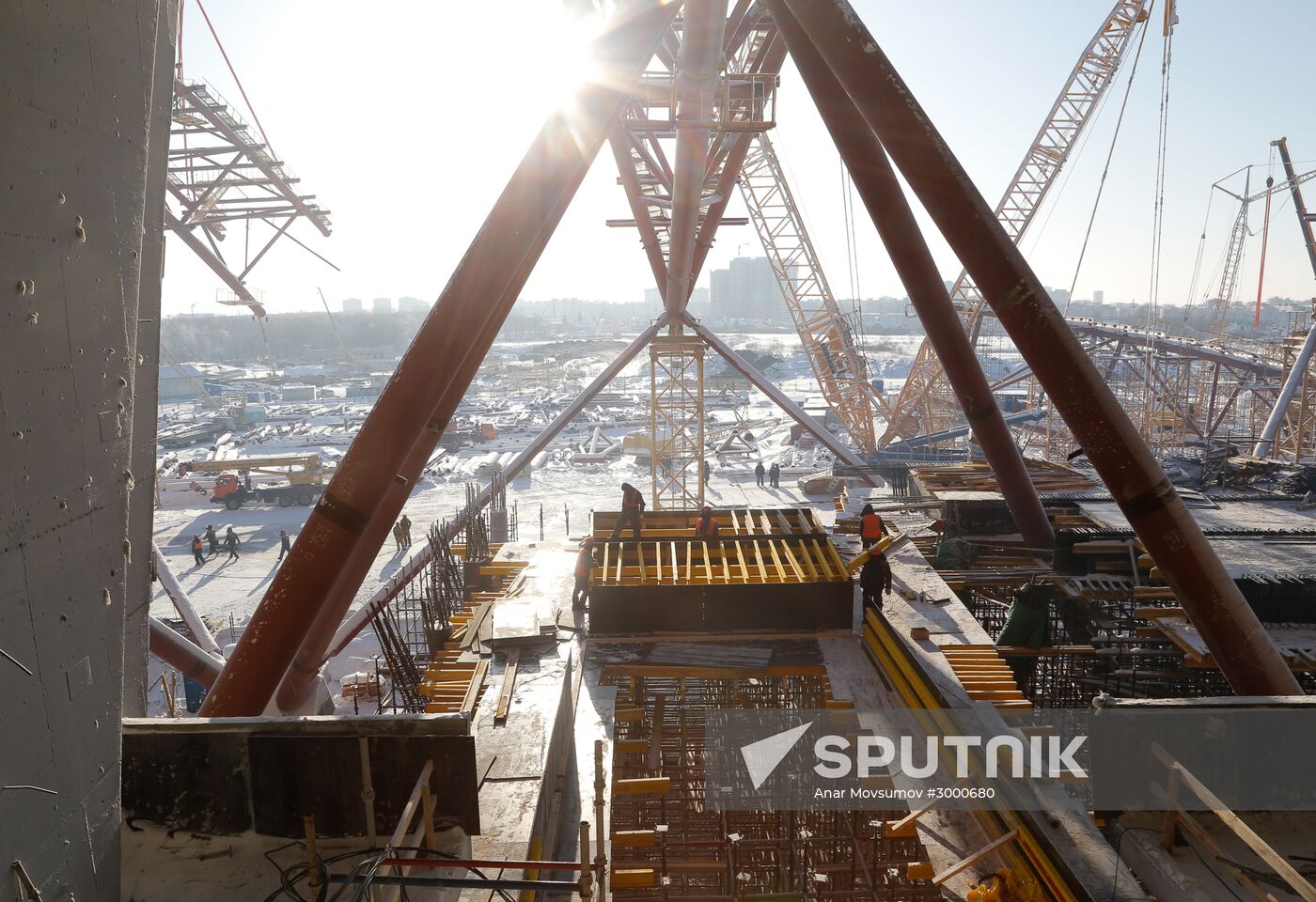 Samara Arena under construction