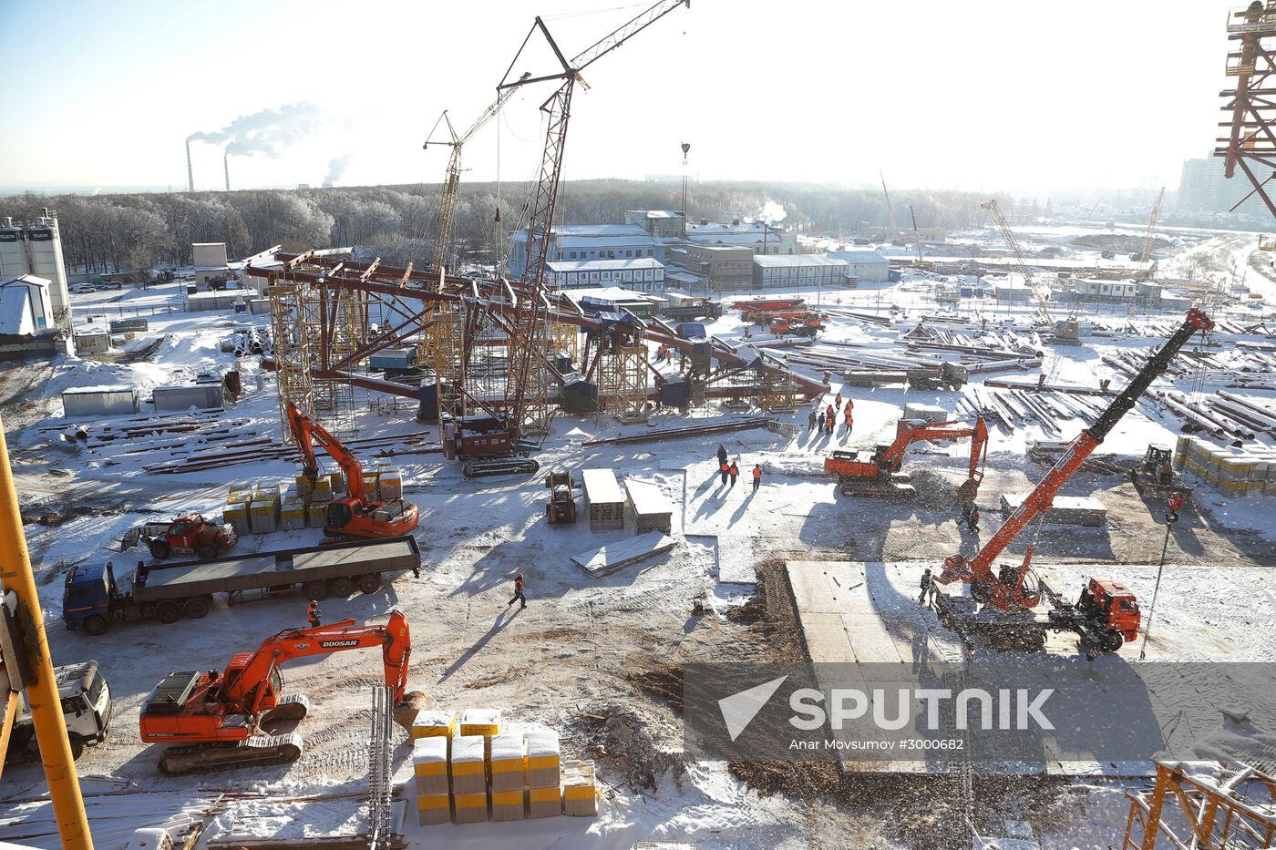 Samara Arena under construction