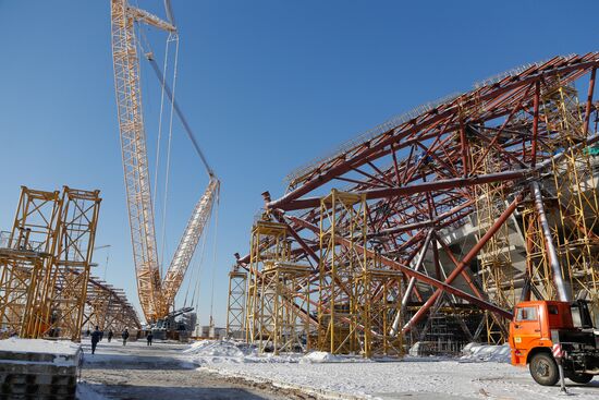 Samara Arena under construction