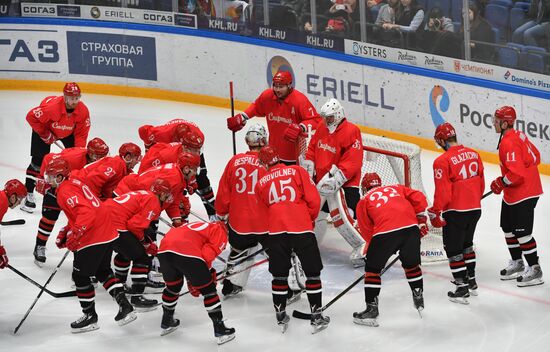 Ice hockey. KHL. Spartak vs. Lokomotiv