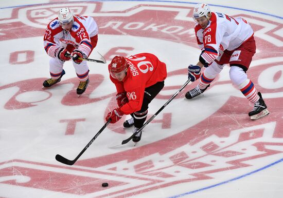 Ice hockey. KHL. Spartak vs. Lokomotiv
