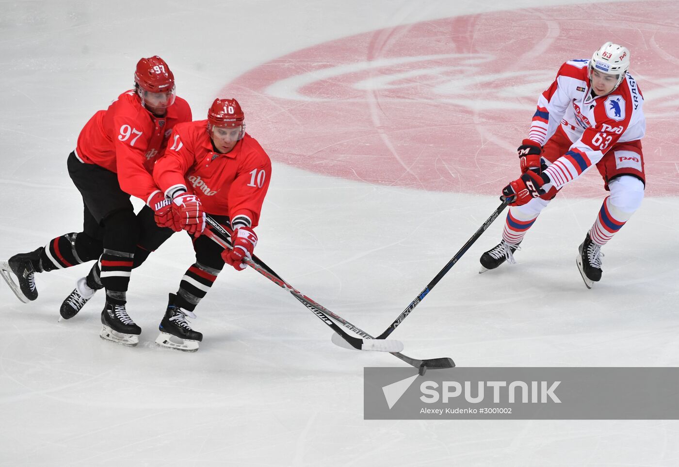Ice hockey. KHL. Spartak vs. Lokomotiv