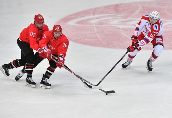 Ice hockey. KHL. Spartak vs. Lokomotiv