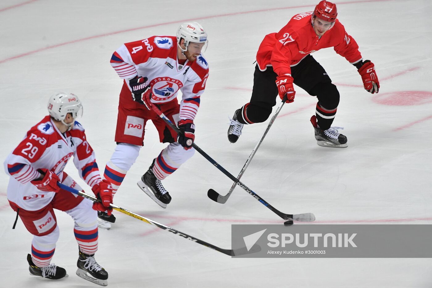 Ice hockey. KHL. Spartak vs. Lokomotiv