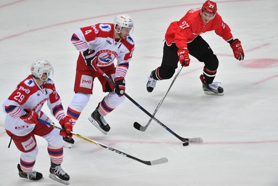 Ice hockey. KHL. Spartak vs. Lokomotiv
